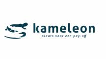 Kameleon in het logo winkel