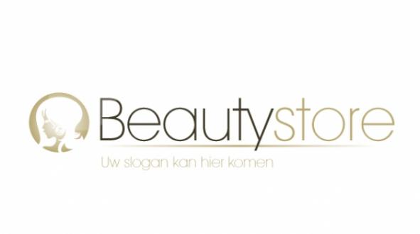 Beauty logo in het logo winkel 
