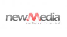NewMedia in het logo winkel