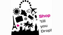 Shop till you drop in het logo winkel