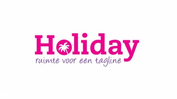 Holiday in het logo winkel 