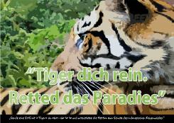 Print-Anzeige  # 342085 für Greenpeace Plakat-Wettbewerb 2014: Sujet für Plakat Kampagne zum Schutz des Sumatra Tigers Wettbewerb