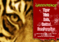 Print-Anzeige  # 344019 für Greenpeace Plakat-Wettbewerb 2014: Sujet für Plakat Kampagne zum Schutz des Sumatra Tigers Wettbewerb