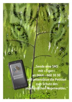 Print-Anzeige  # 344644 für Greenpeace Plakat-Wettbewerb 2014: Sujet für Plakat Kampagne zum Schutz des Sumatra Tigers Wettbewerb