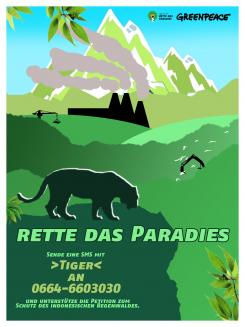 Print-Anzeige  # 345866 für Greenpeace Plakat-Wettbewerb 2014: Sujet für Plakat Kampagne zum Schutz des Sumatra Tigers Wettbewerb