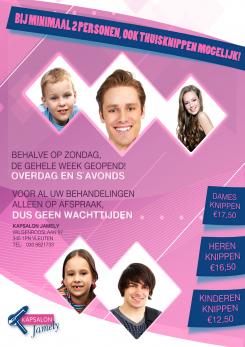 Advertentie, Print # 81893 voor Flyer A4 Voor Kapsalon wedstrijd