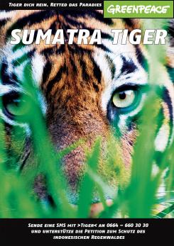 Print-Anzeige  # 343233 für Greenpeace Plakat-Wettbewerb 2014: Sujet für Plakat Kampagne zum Schutz des Sumatra Tigers Wettbewerb