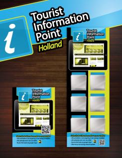 Advertentie, Print # 280493 voor Toerisme Informatie Punt op hangbord voor in restaurants,winkels voorzien van IPAD wedstrijd