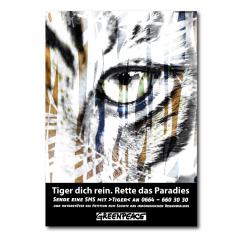 Print-Anzeige  # 344183 für Greenpeace Plakat-Wettbewerb 2014: Sujet für Plakat Kampagne zum Schutz des Sumatra Tigers Wettbewerb