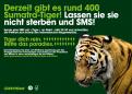 Print ad # 349963 for Greenpeace Poster contest 2014: Campaign for the protection of the Sumatra Tiger contest