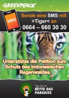 Print ad # 350746 for Greenpeace Poster contest 2014: Campaign for the protection of the Sumatra Tiger contest