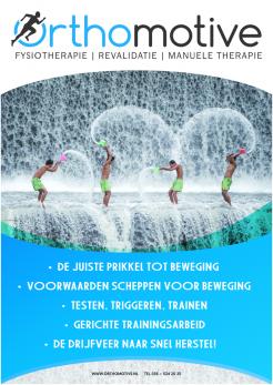 Advertentie, Print # 874880 voor Ontwerp poster met pakkende slogan voor in de wachtkamer van onze nieuwe praktijk voor fysiotherapie genaamd Orthomotive. wedstrijd