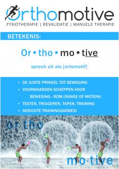 Advertentie, Print # 874082 voor Ontwerp poster met pakkende slogan voor in de wachtkamer van onze nieuwe praktijk voor fysiotherapie genaamd Orthomotive. wedstrijd