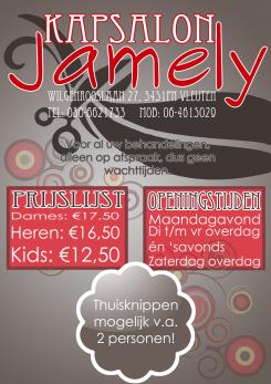 Advertentie, Print # 88060 voor Flyer A4 Voor Kapsalon wedstrijd