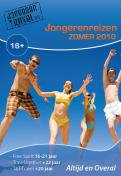 Advertentie, Print # 7552 voor Voorpagina van een zomerbrochure voor JONGERENREIZEN wedstrijd