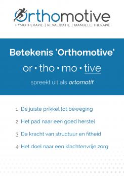 Advertentie, Print # 874518 voor Ontwerp poster met pakkende slogan voor in de wachtkamer van onze nieuwe praktijk voor fysiotherapie genaamd Orthomotive. wedstrijd