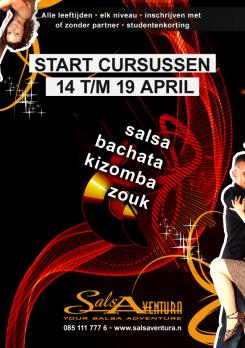 Advertentie, Print # 171261 voor Poster, flyer en website header Salsa dansschool! | Start dansseizoen en open dag in april wedstrijd