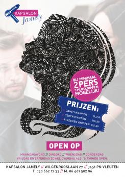 Advertentie, Print # 82740 voor Flyer A4 Voor Kapsalon wedstrijd