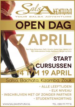 Advertentie, Print # 171051 voor Poster, flyer en website header Salsa dansschool! | Start dansseizoen en open dag in april wedstrijd