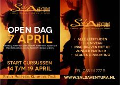 Advertentie, Print # 171096 voor Poster, flyer en website header Salsa dansschool! | Start dansseizoen en open dag in april wedstrijd