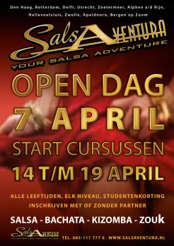 Advertentie, Print # 173874 voor Poster, flyer en website header Salsa dansschool! | Start dansseizoen en open dag in april wedstrijd