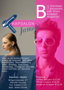 Advertentie, Print # 81337 voor Flyer A4 Voor Kapsalon wedstrijd