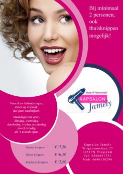 Advertentie, Print # 84031 voor Flyer A4 Voor Kapsalon wedstrijd