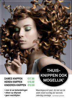 Advertentie, Print # 89017 voor Flyer A4 Voor Kapsalon wedstrijd