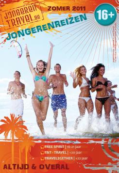 Advertentie, Print # 7557 voor Voorpagina van een zomerbrochure voor JONGERENREIZEN wedstrijd