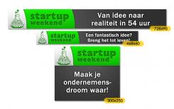 Banner # 10900 voor Banners voor ondernemersweekend Startup Weekend! wedstrijd