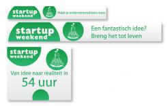 Banner # 11147 voor Banners voor ondernemersweekend Startup Weekend! wedstrijd