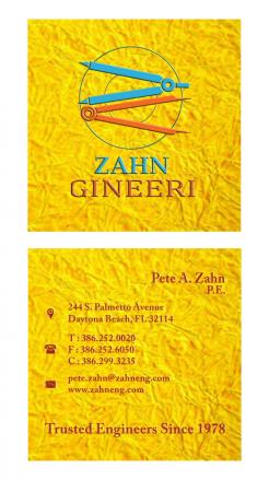 Business card # 584868 for Engineering firm looking for cool, professional business card design contest