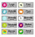 Buttons, Icons # 2141 voor 10 Buttons voor Brandsupply wedstrijd