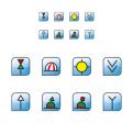 Buttons, Icons # 36802 voor Ontwerp van iconen en markers voor gebruik in navigatiesoftware wedstrijd