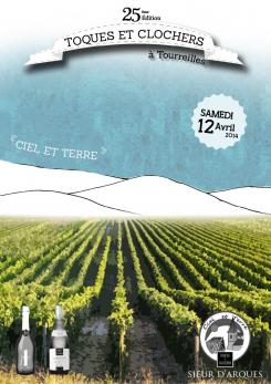 Flyer, tickets # 212982 for Poster  for the 25th edition of Toques and Clochers - International event in the world of wine and gastronomy contest