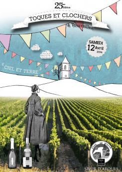 Flyer, tickets # 214670 for Poster  for the 25th edition of Toques and Clochers - International event in the world of wine and gastronomy contest