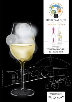 Flyer, tickets # 212813 for Poster  for the 25th edition of Toques and Clochers - International event in the world of wine and gastronomy contest