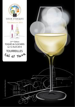 Flyer, tickets # 212814 for Poster  for the 25th edition of Toques and Clochers - International event in the world of wine and gastronomy contest