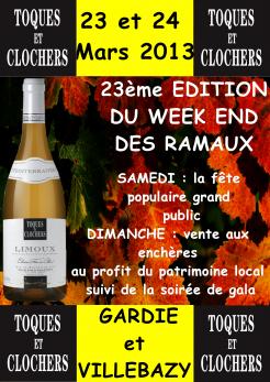 Flyer, tickets # 131650 for Poster for the 24th Edition of Toques et Clochers - International Event in the world of wine and gastronomy. contest