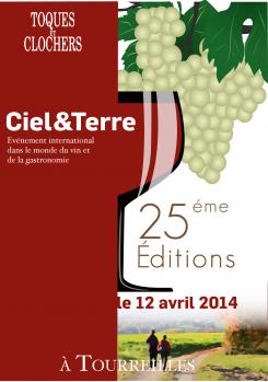Flyer, tickets # 216094 for Poster  for the 25th edition of Toques and Clochers - International event in the world of wine and gastronomy contest