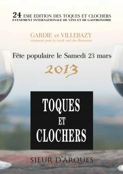 Flyer, tickets # 127453 for Poster for the 24th Edition of Toques et Clochers - International Event in the world of wine and gastronomy. contest