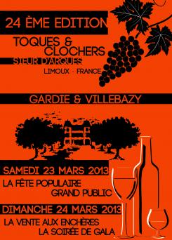 Flyer, tickets # 131735 for Poster for the 24th Edition of Toques et Clochers - International Event in the world of wine and gastronomy. contest