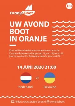 Flyer, (Toegangs)Kaart # 1018061 voor Online flyer  insta   fb  voor Oranje boot nl wedstrijd