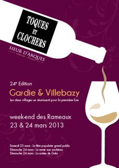 Flyer, tickets # 131219 for Poster for the 24th Edition of Toques et Clochers - International Event in the world of wine and gastronomy. contest