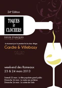 Flyer, tickets # 131216 for Poster for the 24th Edition of Toques et Clochers - International Event in the world of wine and gastronomy. contest