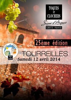 Flyer, tickets # 212198 for Poster  for the 25th edition of Toques and Clochers - International event in the world of wine and gastronomy contest