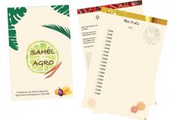 Flyer, tickets # 509974 for Brochure + logo : producteurs de fruits bio au Sénégal contest