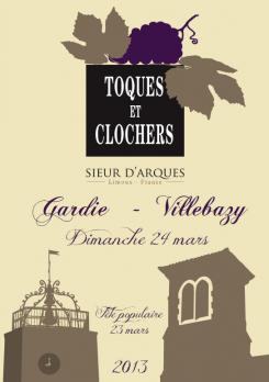 Flyer, tickets # 131476 for Poster for the 24th Edition of Toques et Clochers - International Event in the world of wine and gastronomy. contest