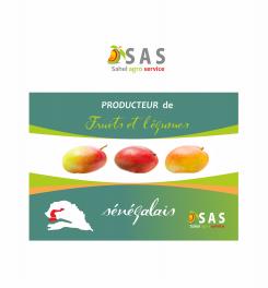 Flyer # 510541 voor Brochure + logo : producteurs de fruits bio au Sénégal wedstrijd