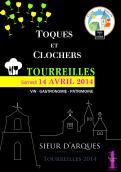 Flyer, tickets # 215154 for Poster  for the 25th edition of Toques and Clochers - International event in the world of wine and gastronomy contest